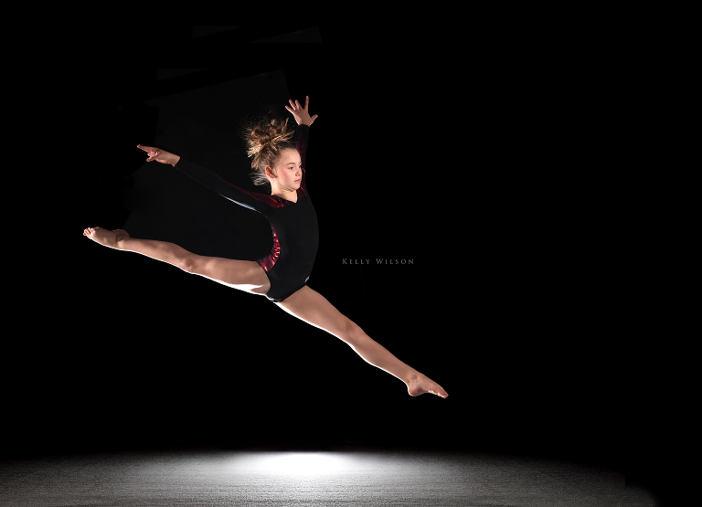 Okc gymnast portraits Kelly Wilson Photography
